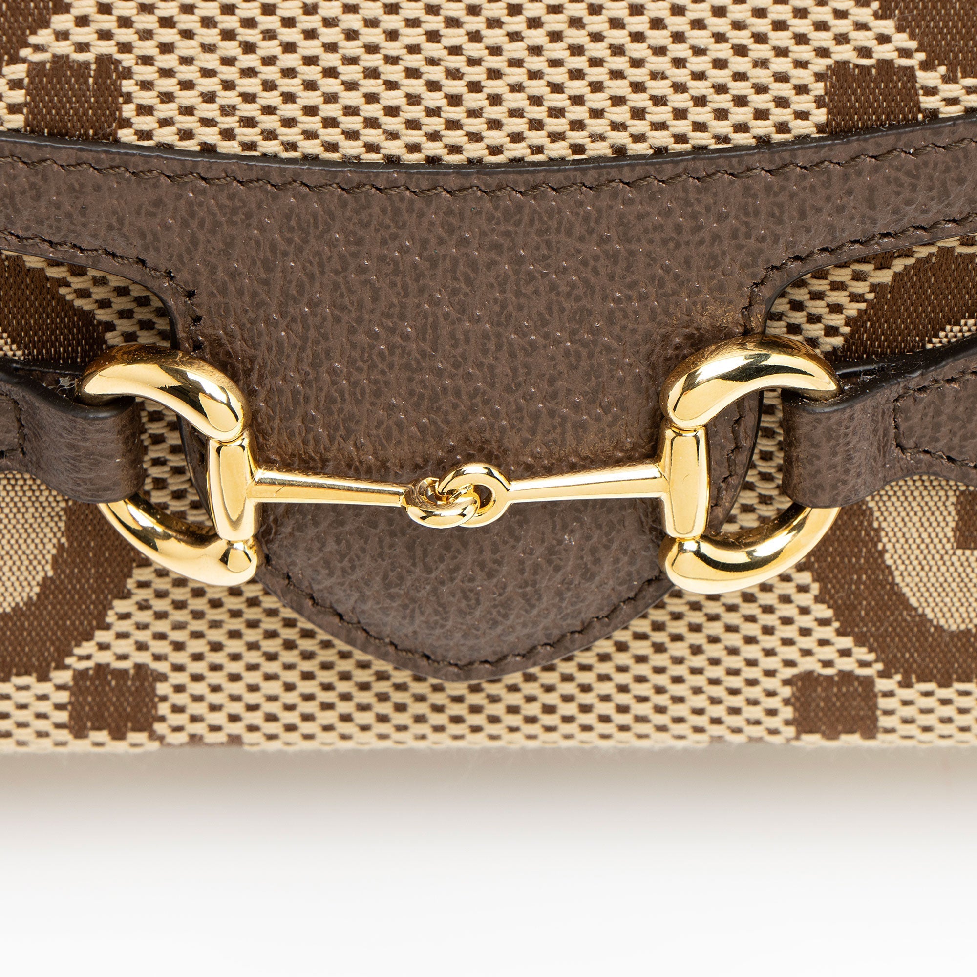 Gucci Jumbo GG Canvas Horsebit 1955 Mini Shoulder Bag