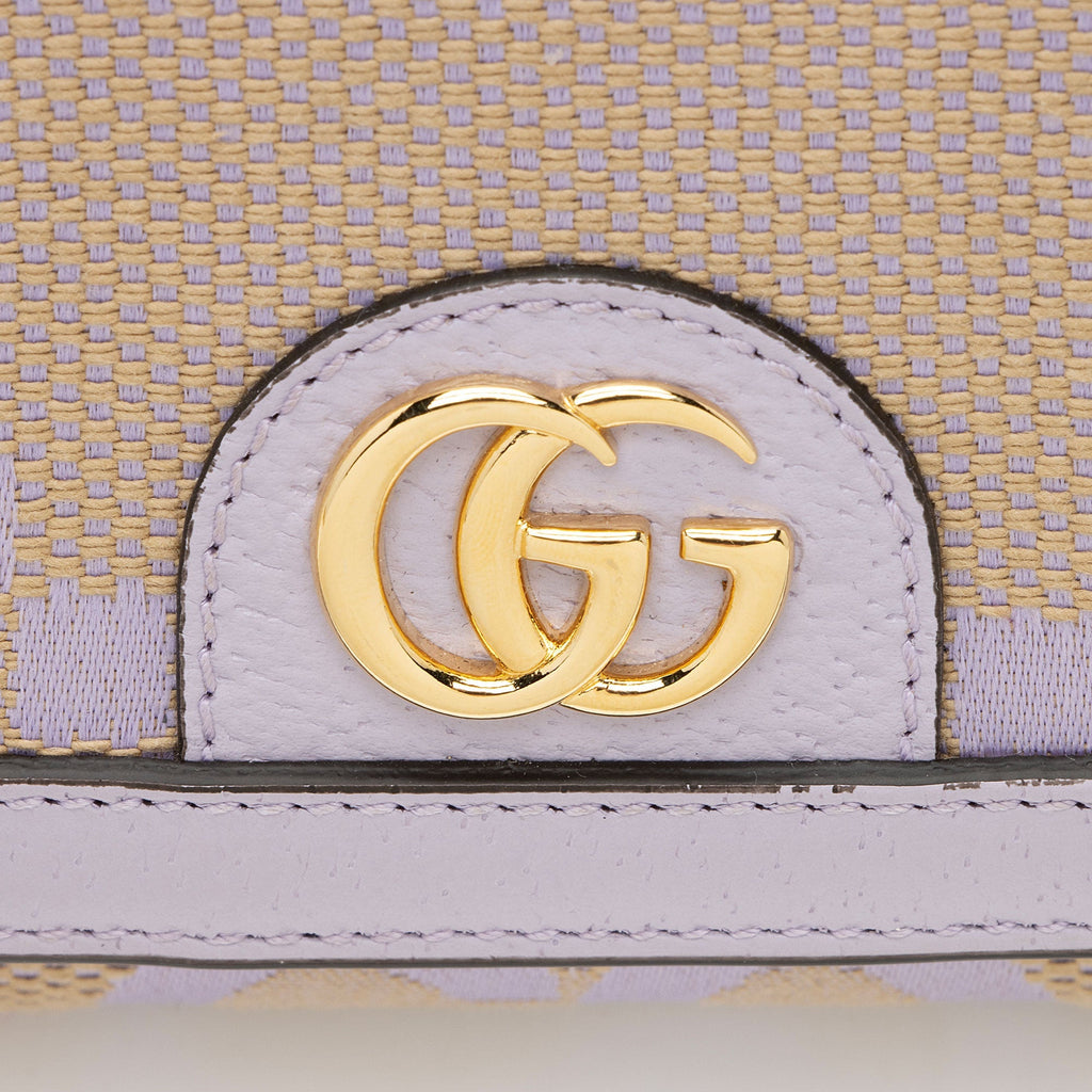 Gucci Jumbo GG Canvas Ophidia Continental Wallet on Chain