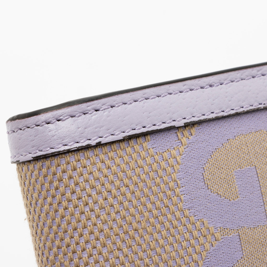 Gucci Jumbo GG Canvas Ophidia Continental Wallet on Chain