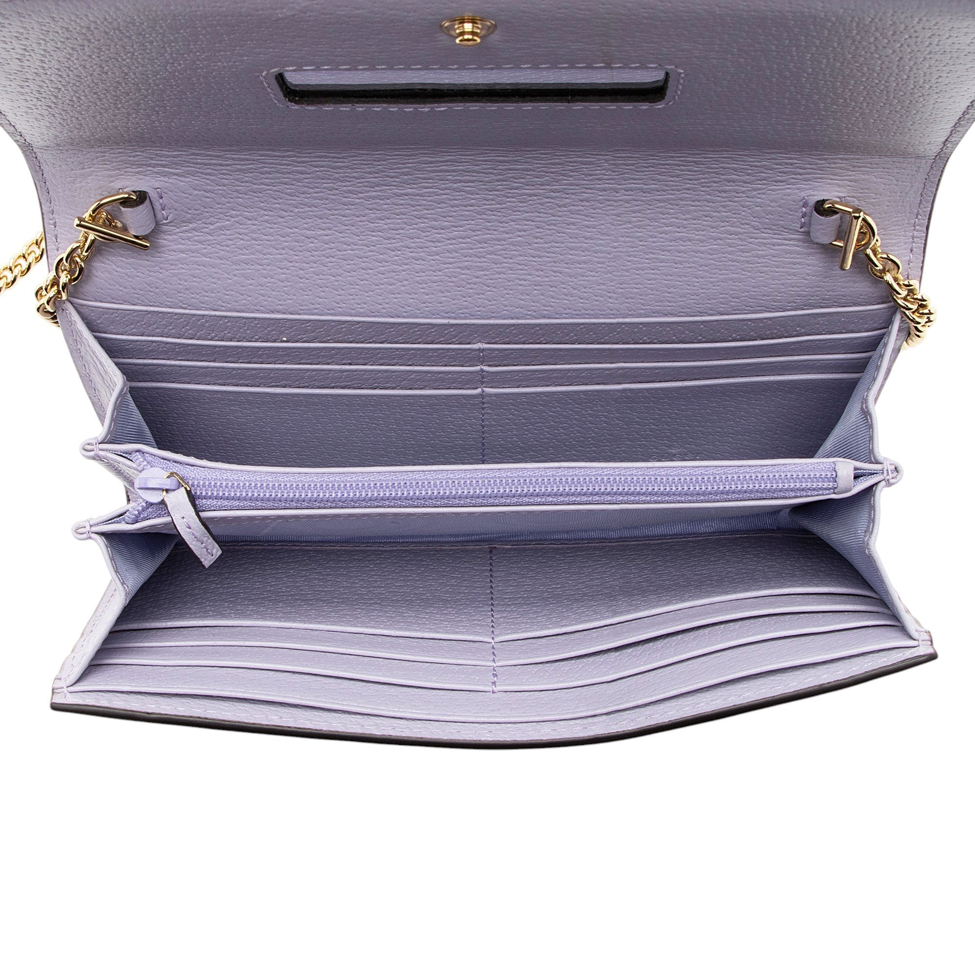 Gucci Jumbo GG Canvas Ophidia Continental Wallet on Chain