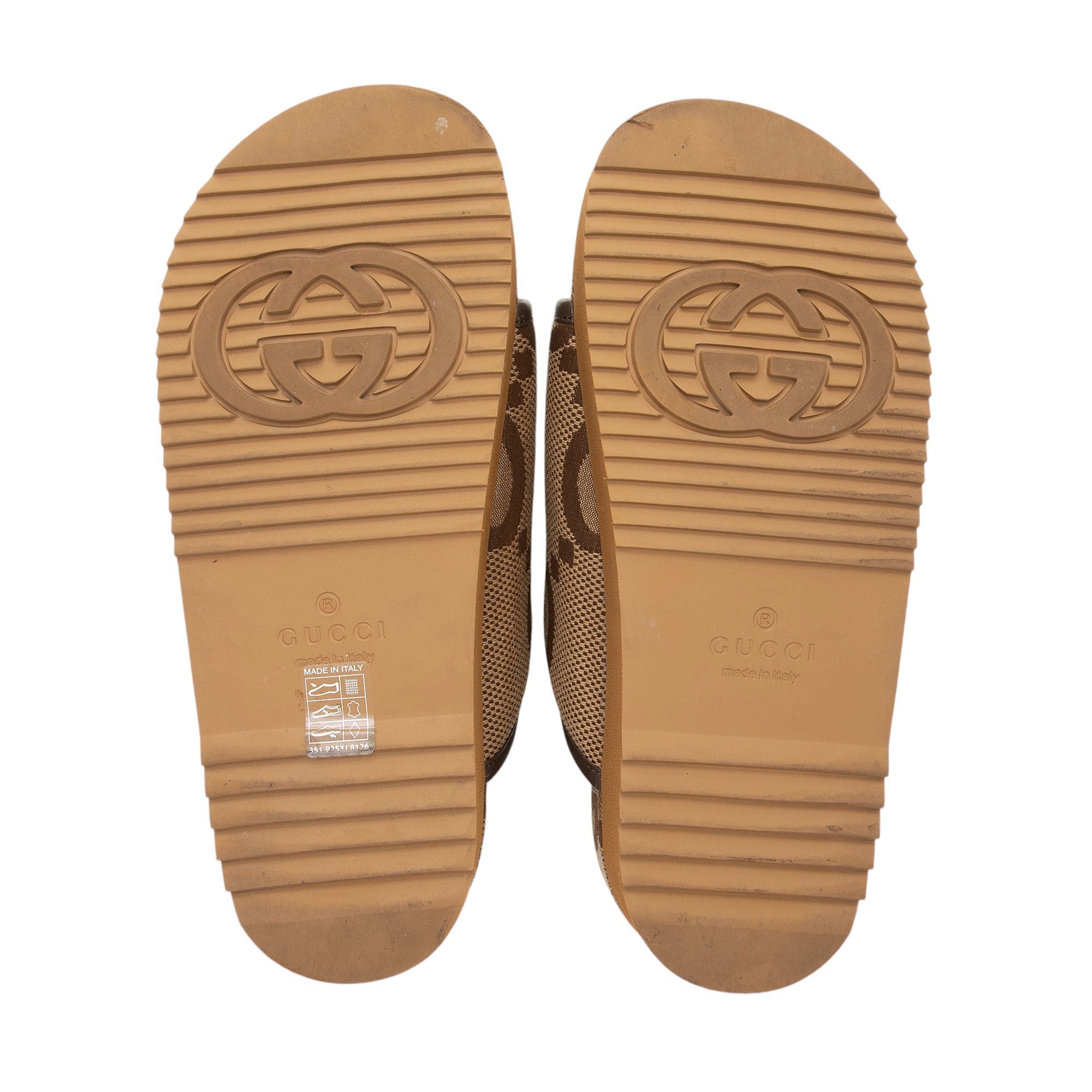 Gucci Jumbo GG Canvas Platform Slides - Size 8 / 38 (SHF-wQbSDE)