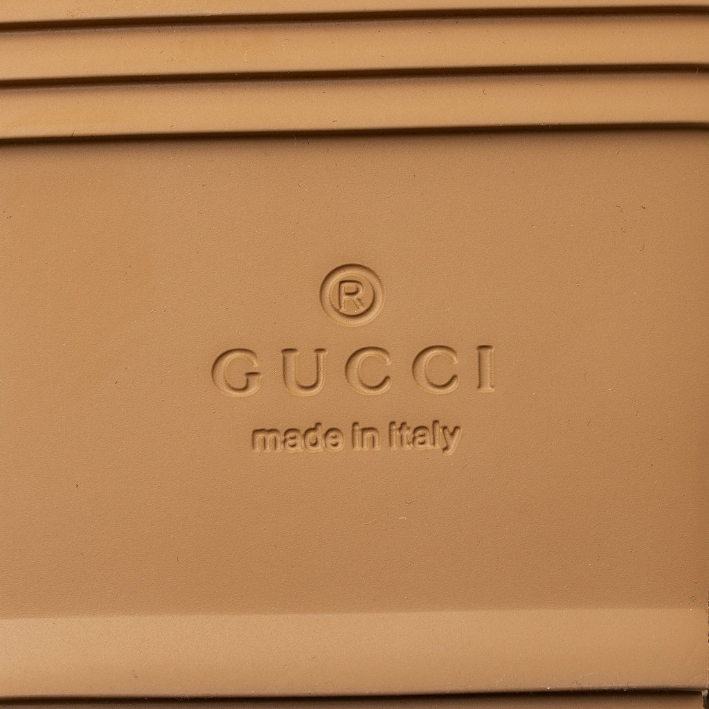 Gucci Jumbo GG Canvas Printed Platform Slides - Size 10 / 40 (SHF-cGb3vr)