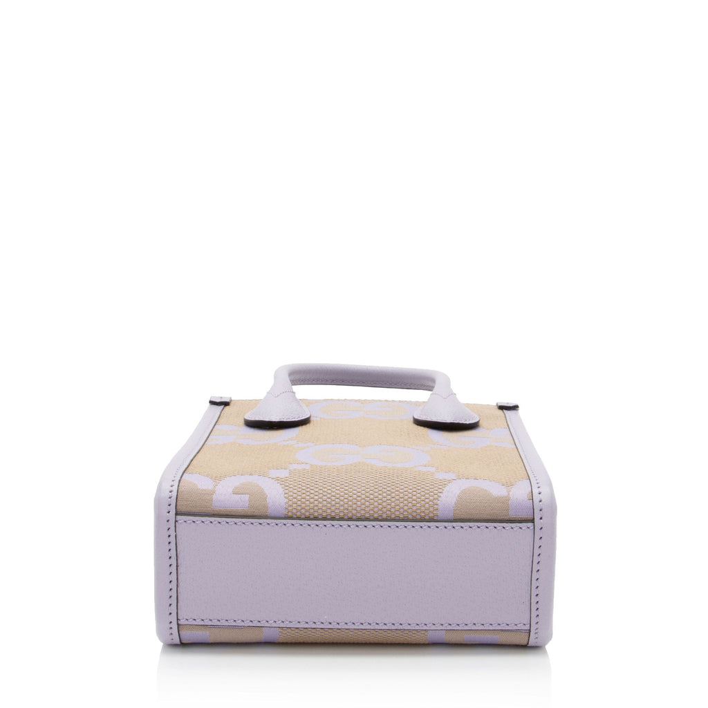 Gucci Jumbo GG Canvas Vertical Mini Tote