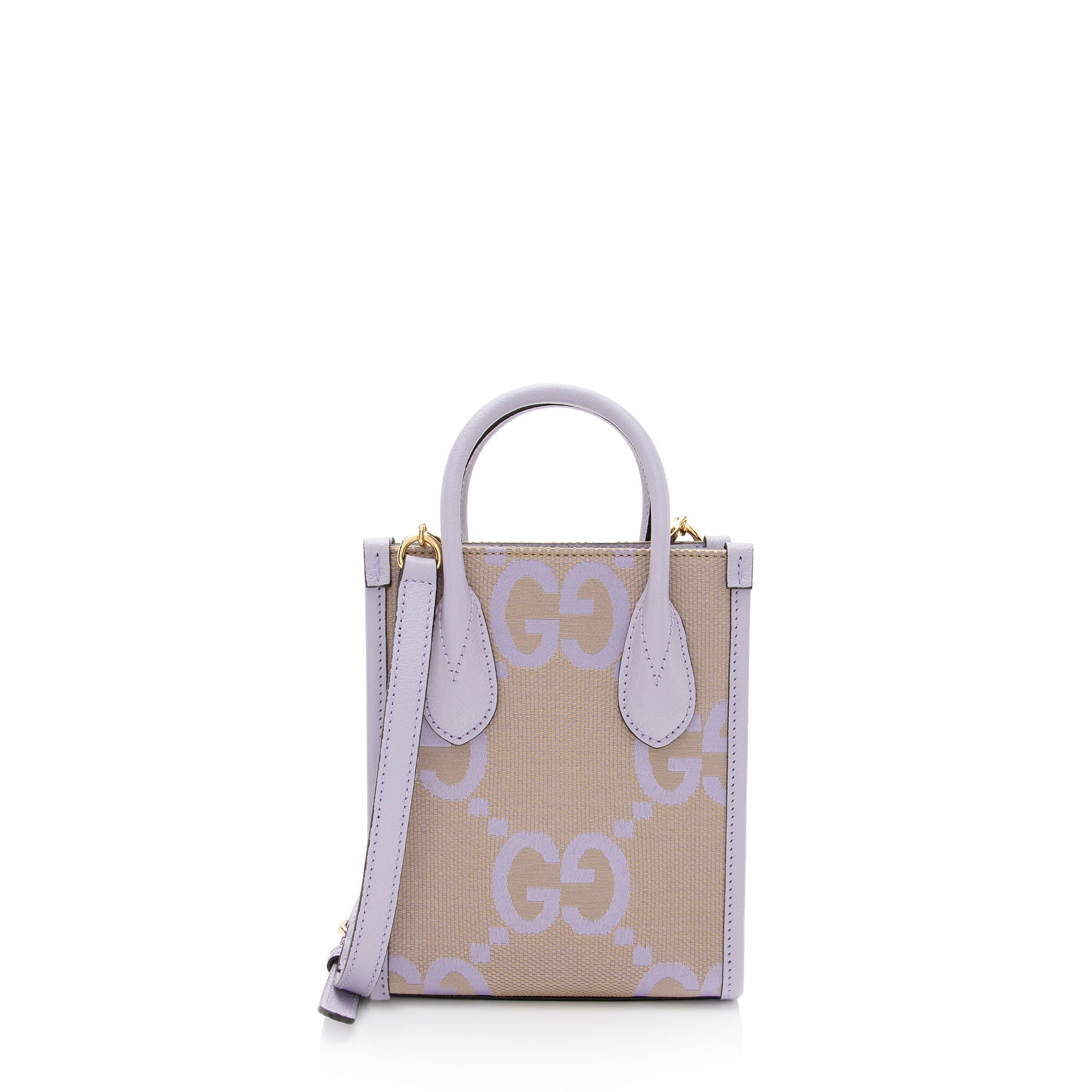 Gucci Jumbo GG Canvas Vertical Mini Tote