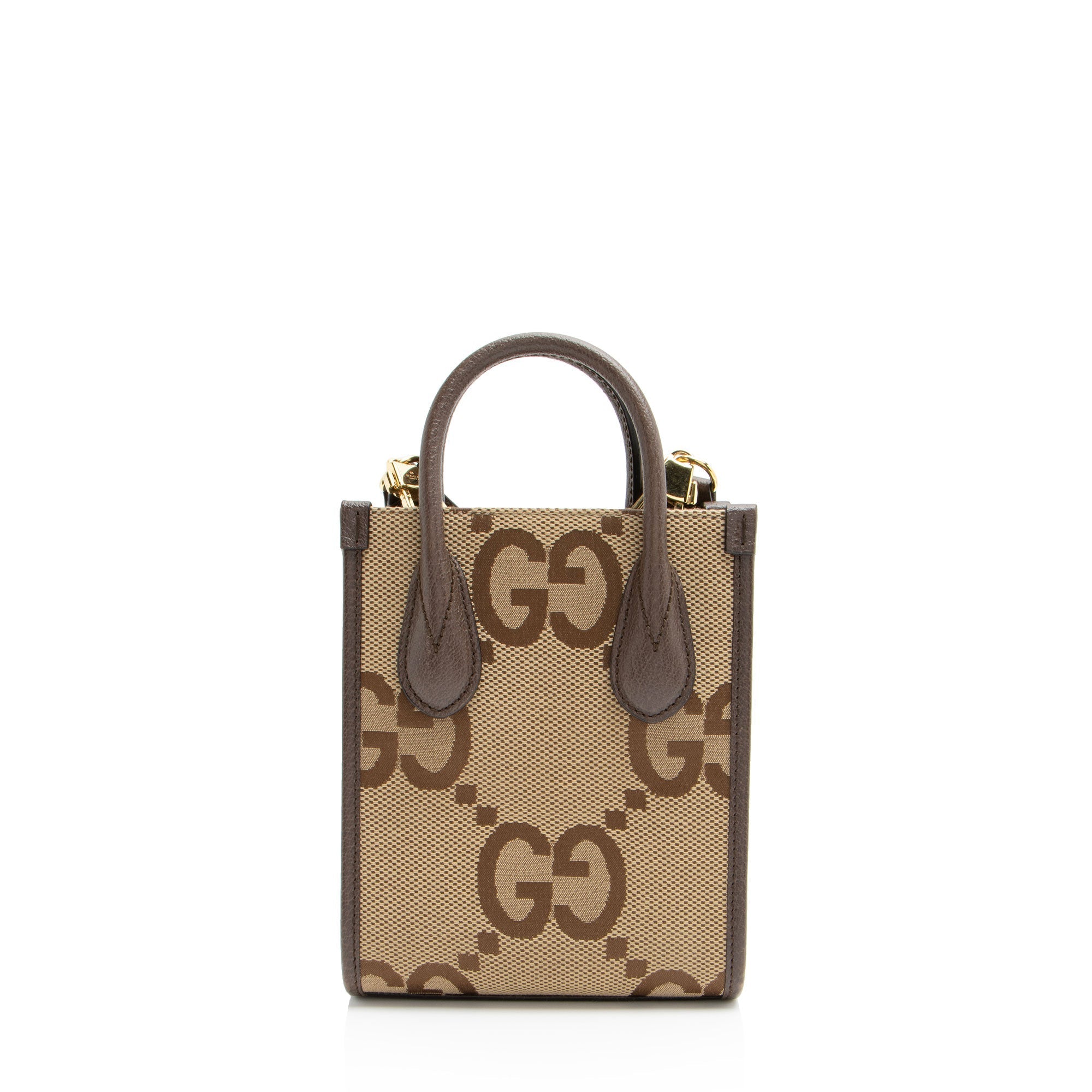 Gucci Jumbo GG Canvas Vertical Mini Tote