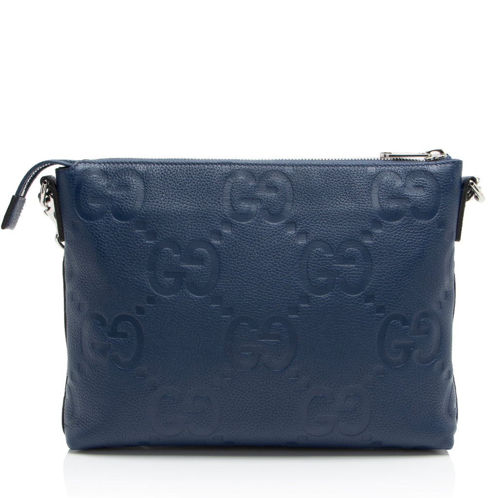 Gucci Jumbo GG Embossed Leather Medium MessLBger