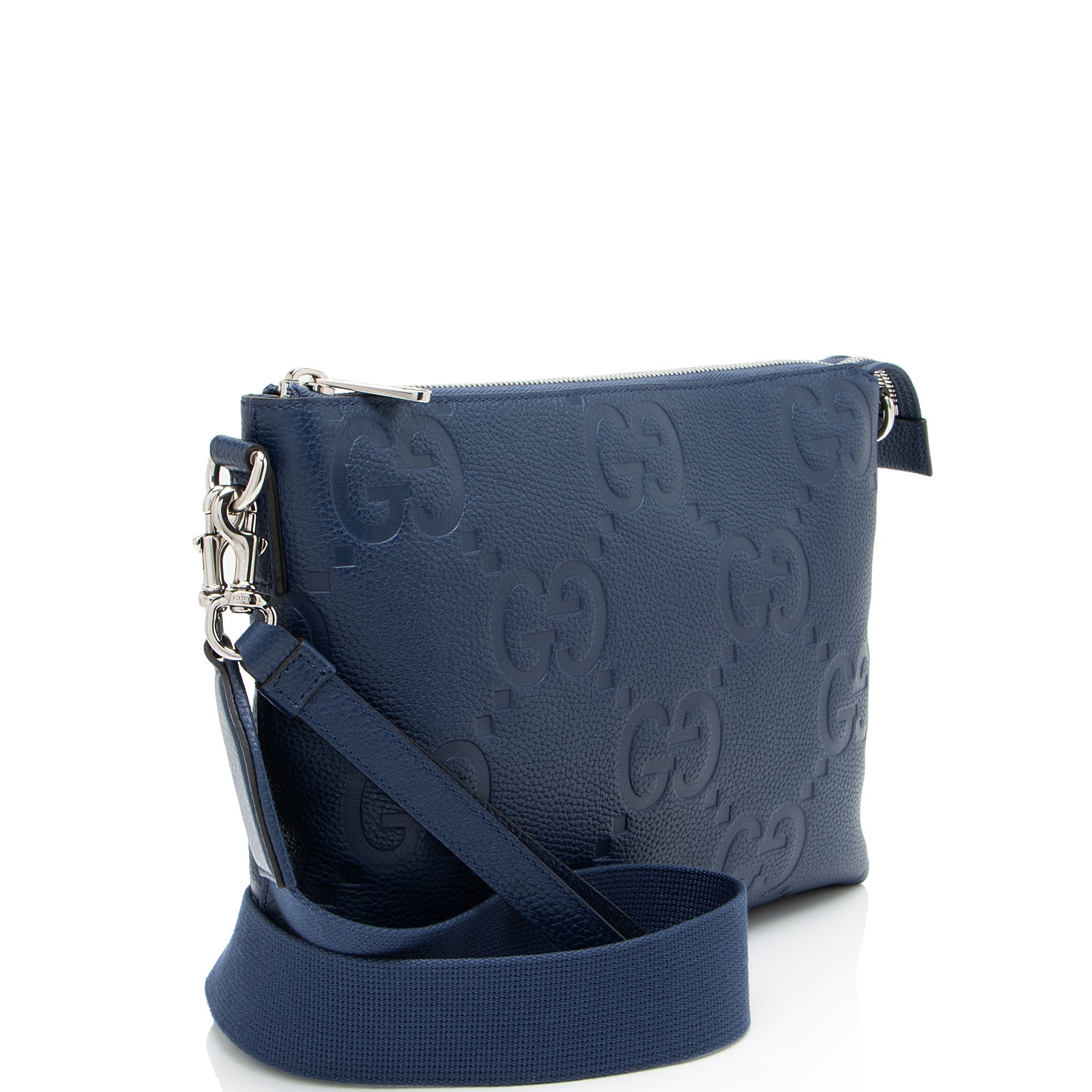 Gucci Jumbo GG Embossed Leather Medium MessLBger