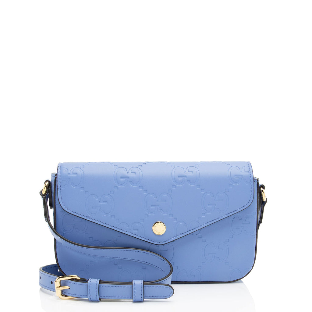 Gucci Jumbo GG Leather Mini Pochette