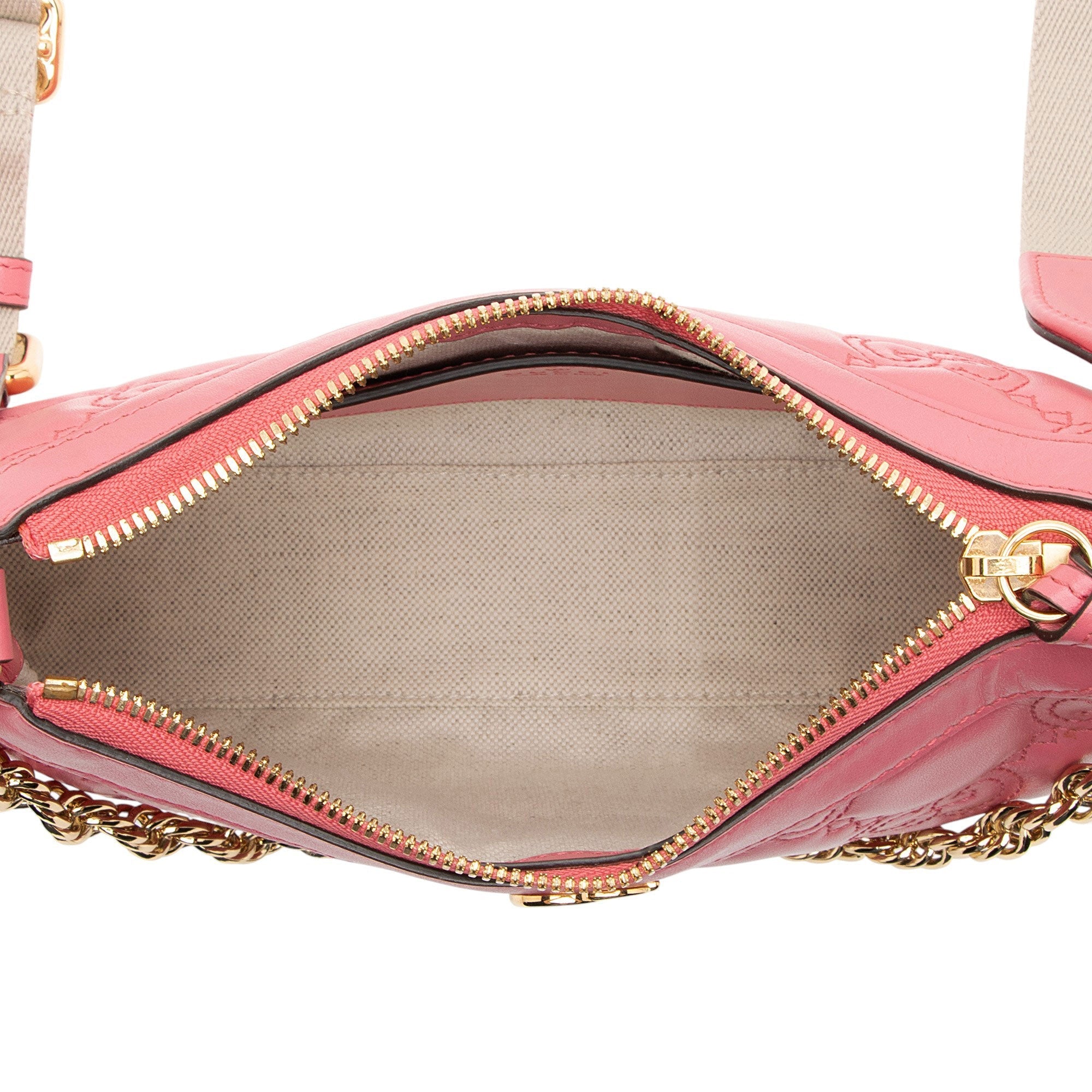 Gucci Jumbo GG Matelasse Leather Chain Small Crossbody