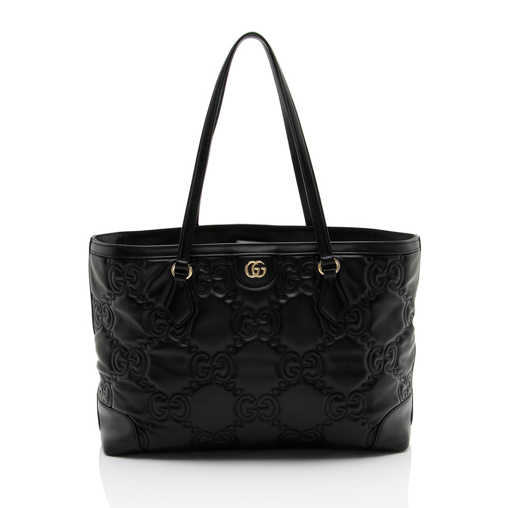 Gucci Jumbo GG Matelasse Leather Ophidia Large Shopping Tote