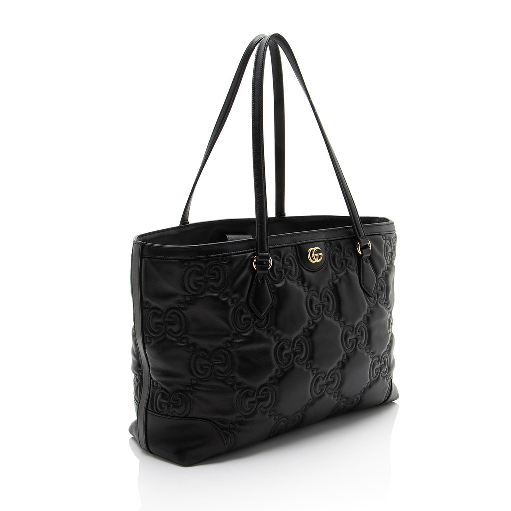 Gucci Jumbo GG Matelasse Leather Ophidia Large Shopping Tote