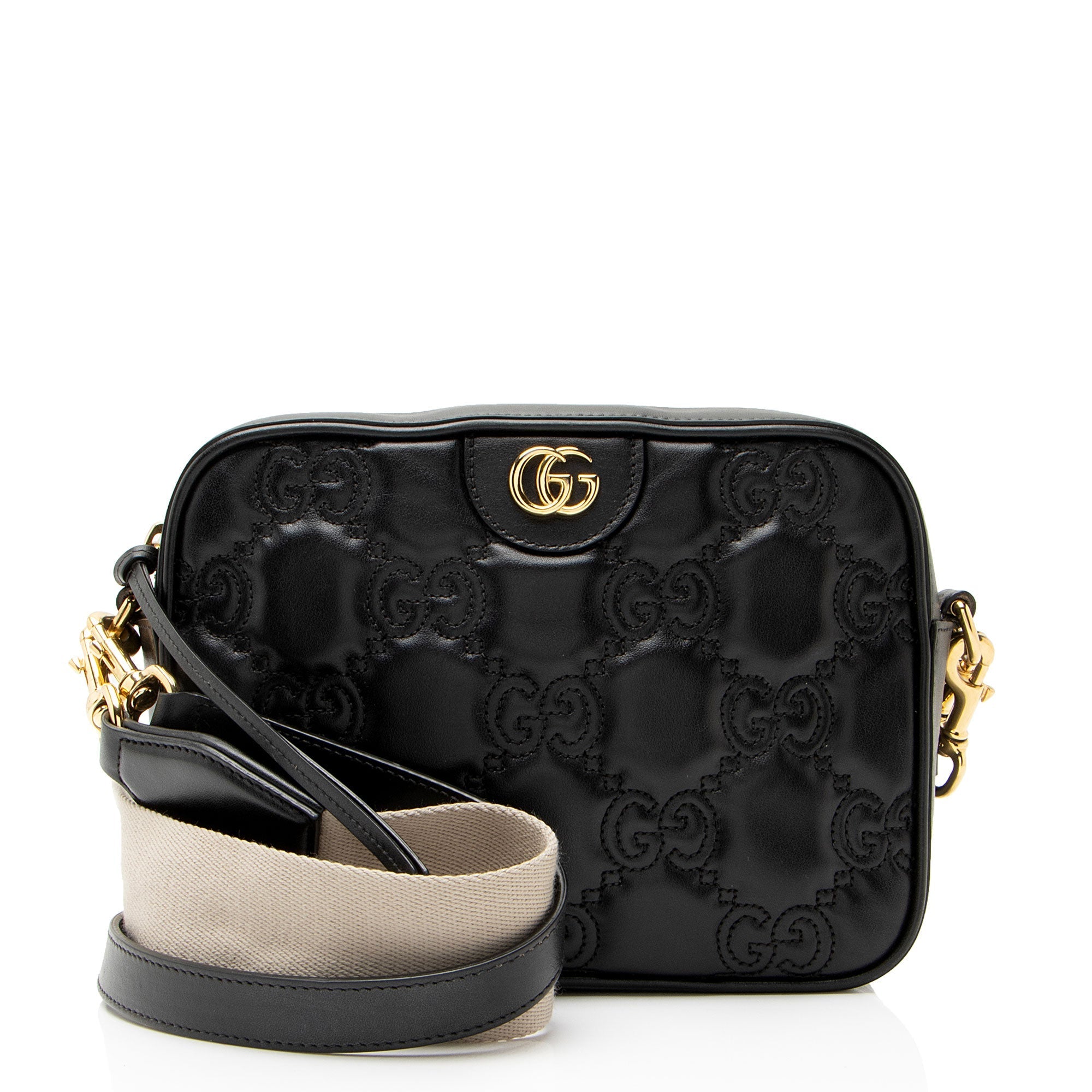 Gucci Jumbo GG Matelasse Leather Small Shoulder Bag