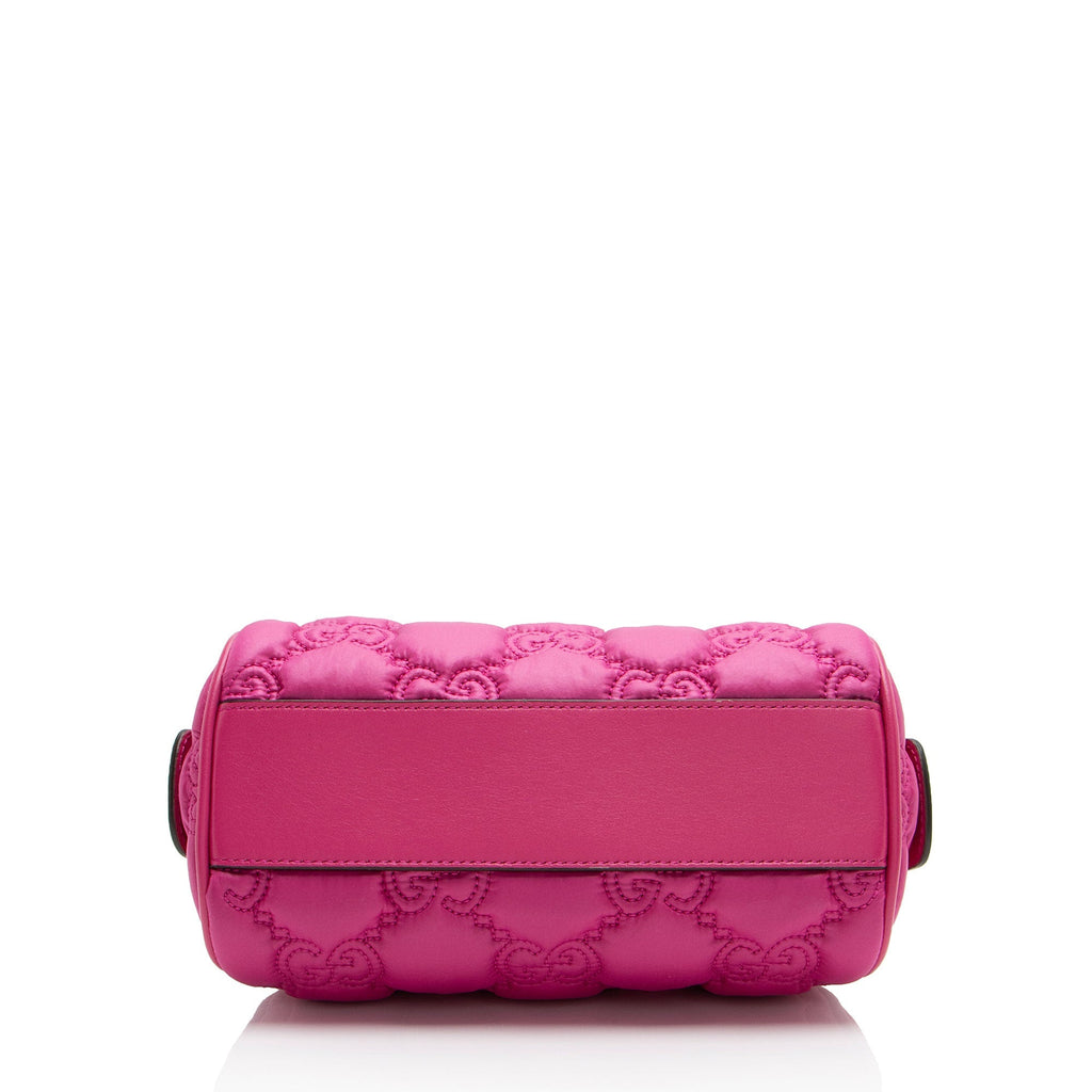 Gucci Jumbo GG Matelasse Nylon Mini Bowling Bag