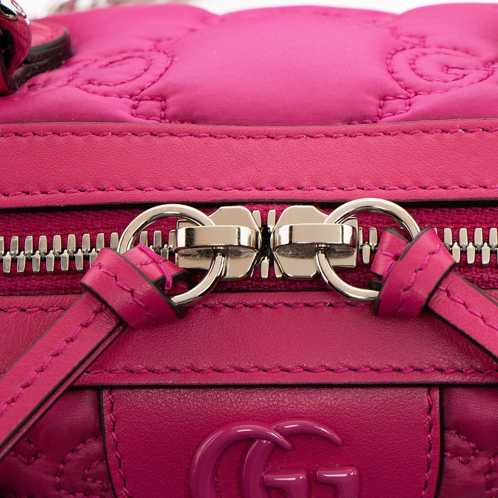 Gucci Jumbo GG Matelasse Nylon Mini Bowling Bag