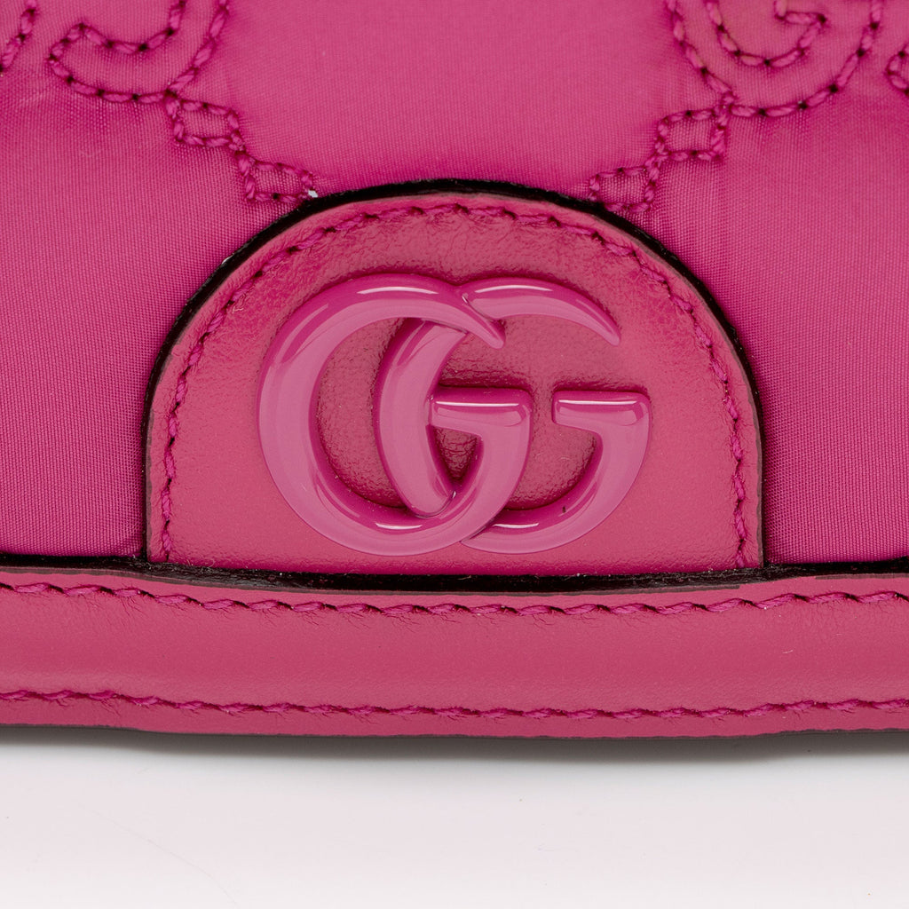 Gucci Jumbo GG Matelasse Nylon Mini Chain Bag (SHF-Lmth9n)