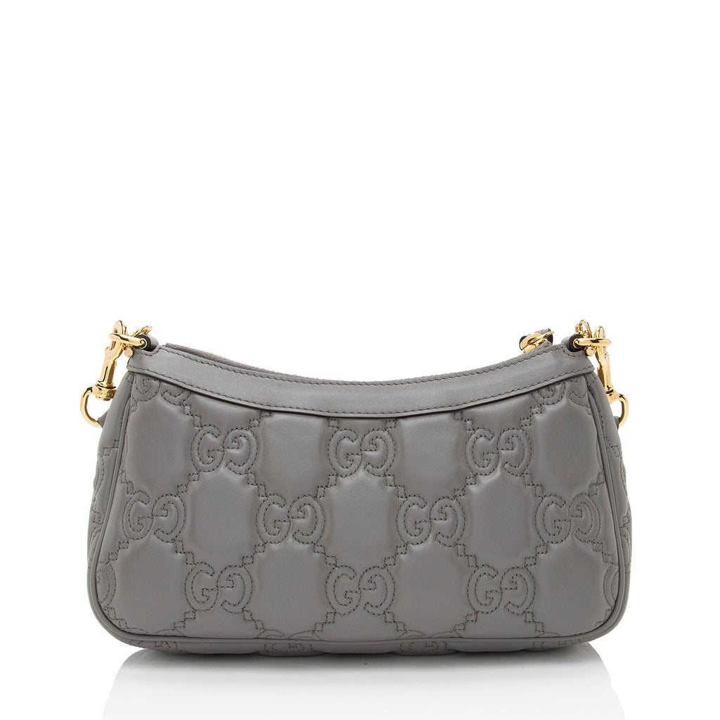 Gucci Jumbo GG Matelasse Leather Chain Small Crossbody