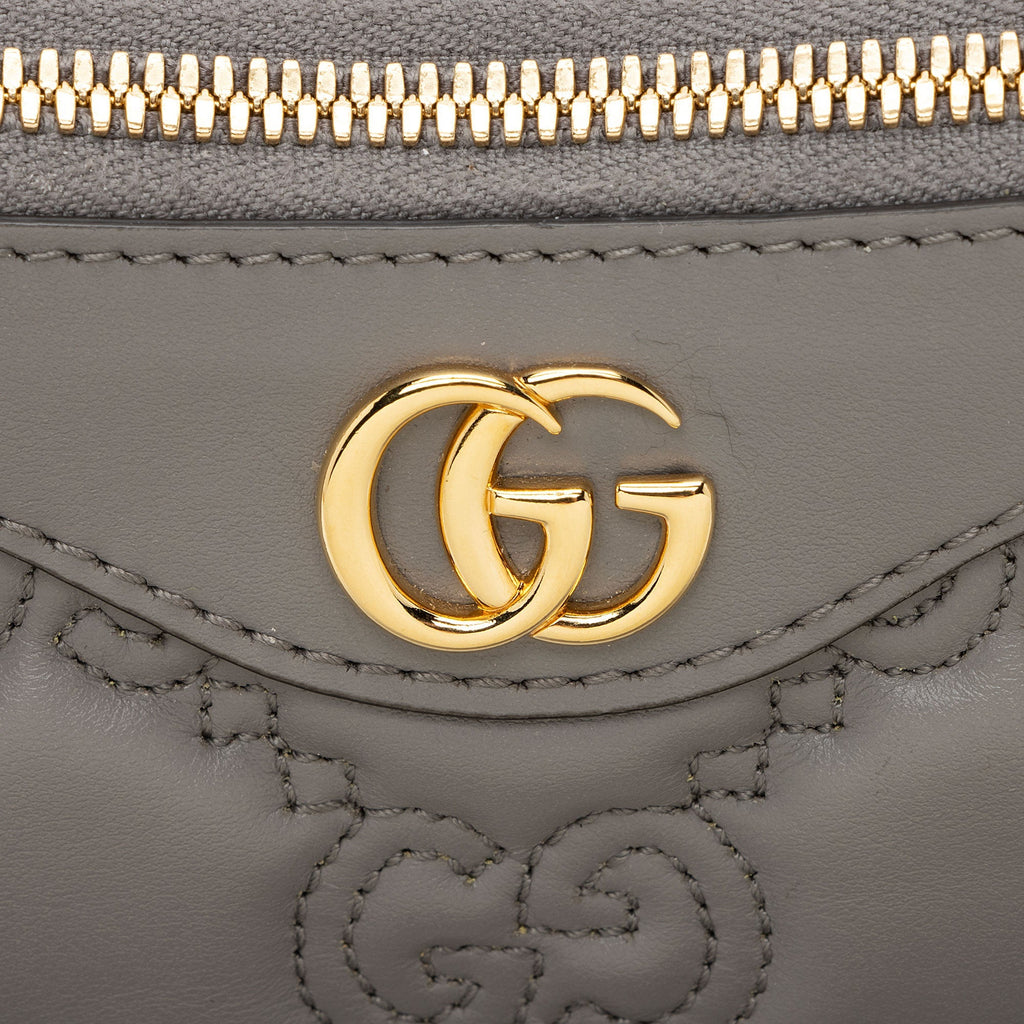 Gucci Jumbo GG Matelasse Leather Chain Small Crossbody
