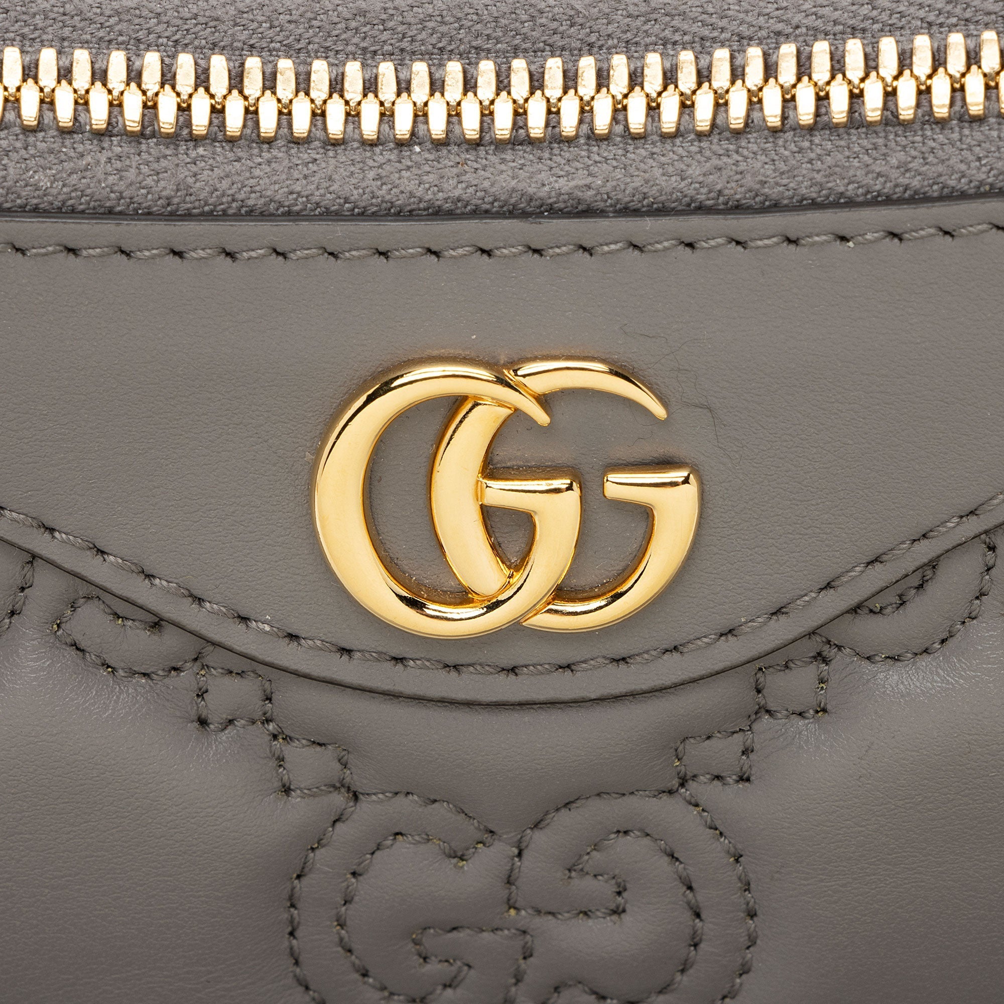 Gucci Jumbo GG Matelasse Leather Chain Small Crossbody