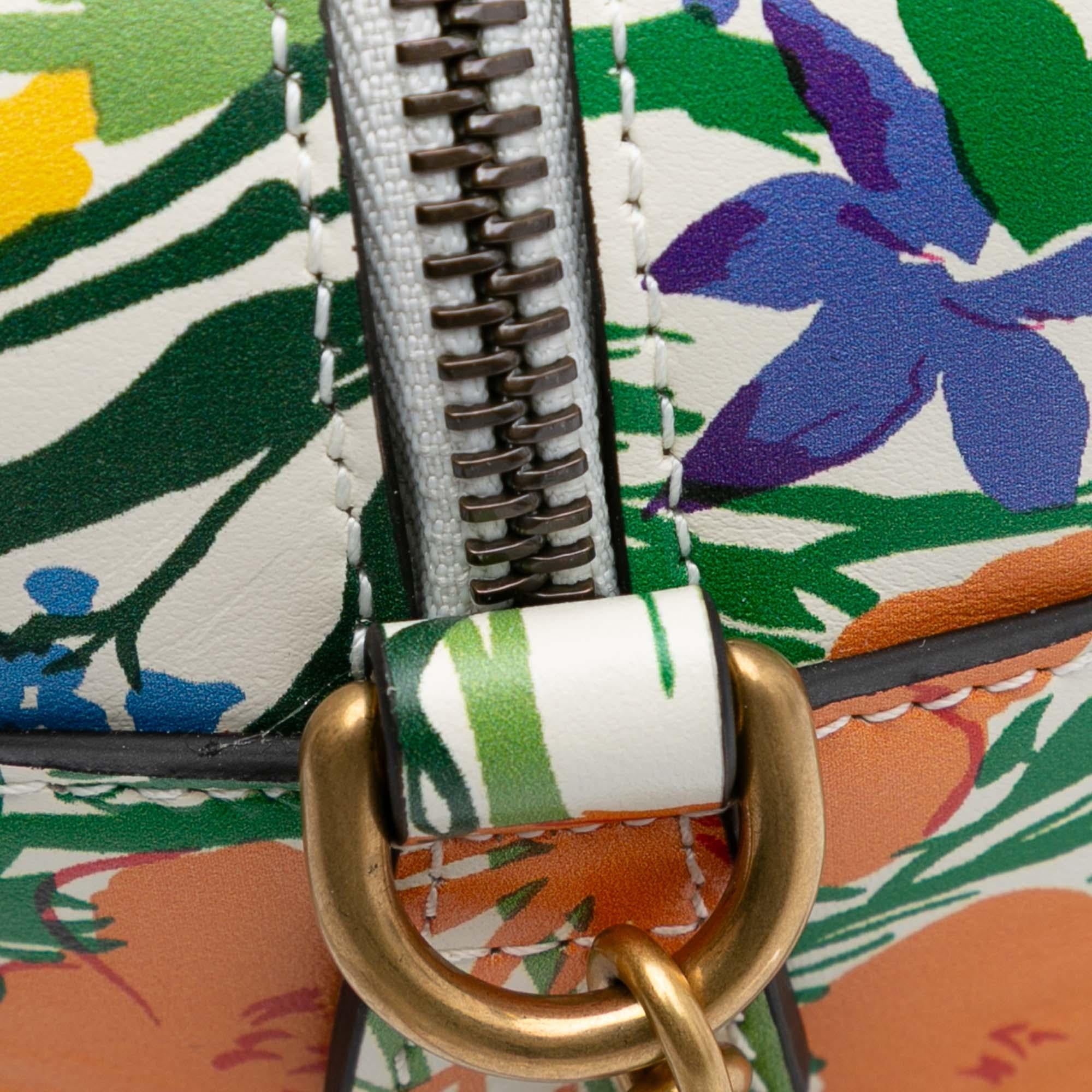Gucci Ken Scott Mini GG Marmont Floral Printed Matelasse Leather Crossbody