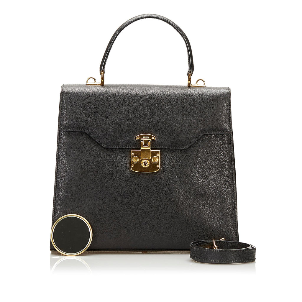 Gucci Lady Lock Leather Satchel (SHG-35619)