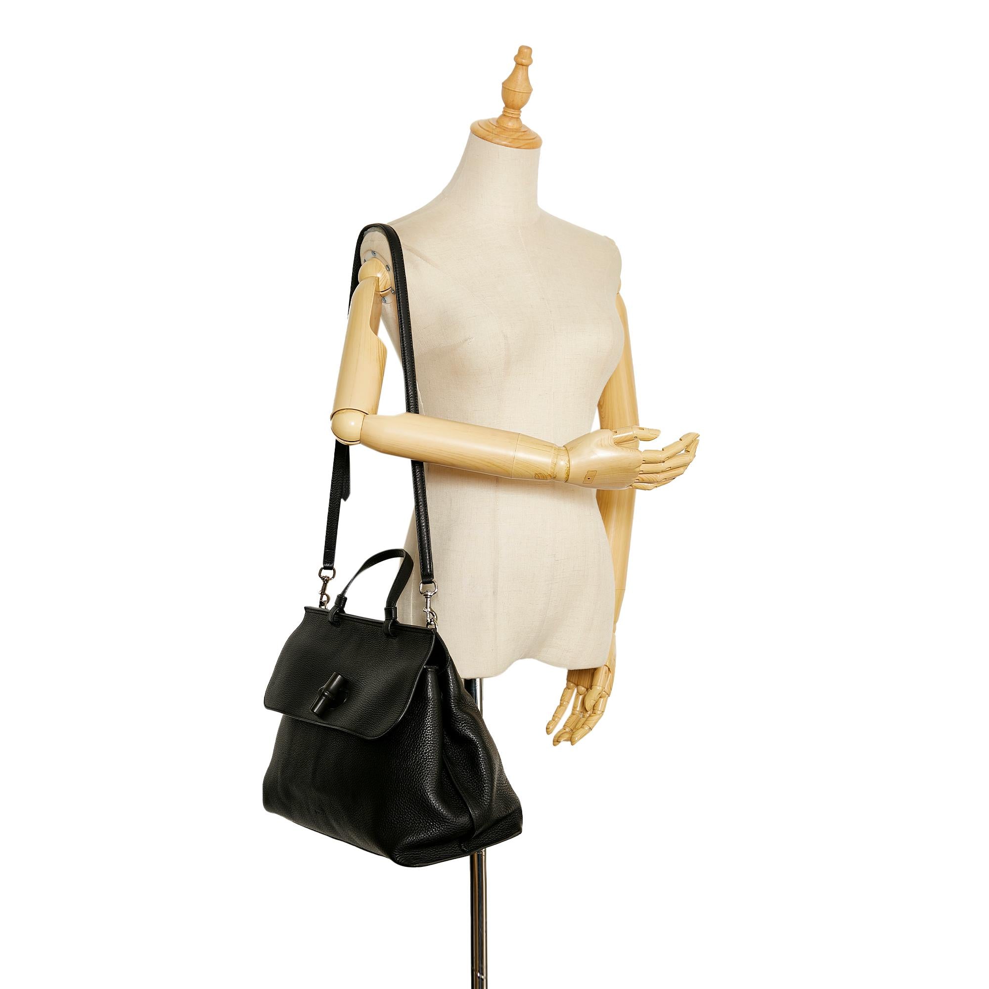 Gucci Large Bamboo Daily Satchel (SHG-36846)