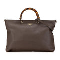 Gucci Large Calfskin Bamboo Shopper Satchel (SHG-6aRUFo)