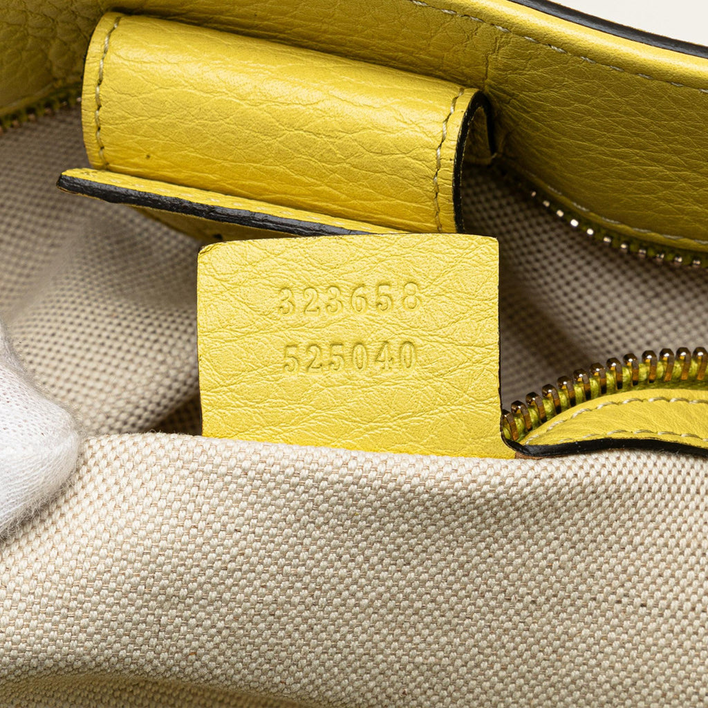 Gucci Large Calfskin Bamboo Shopper Satchel (SHG-ageQGN)