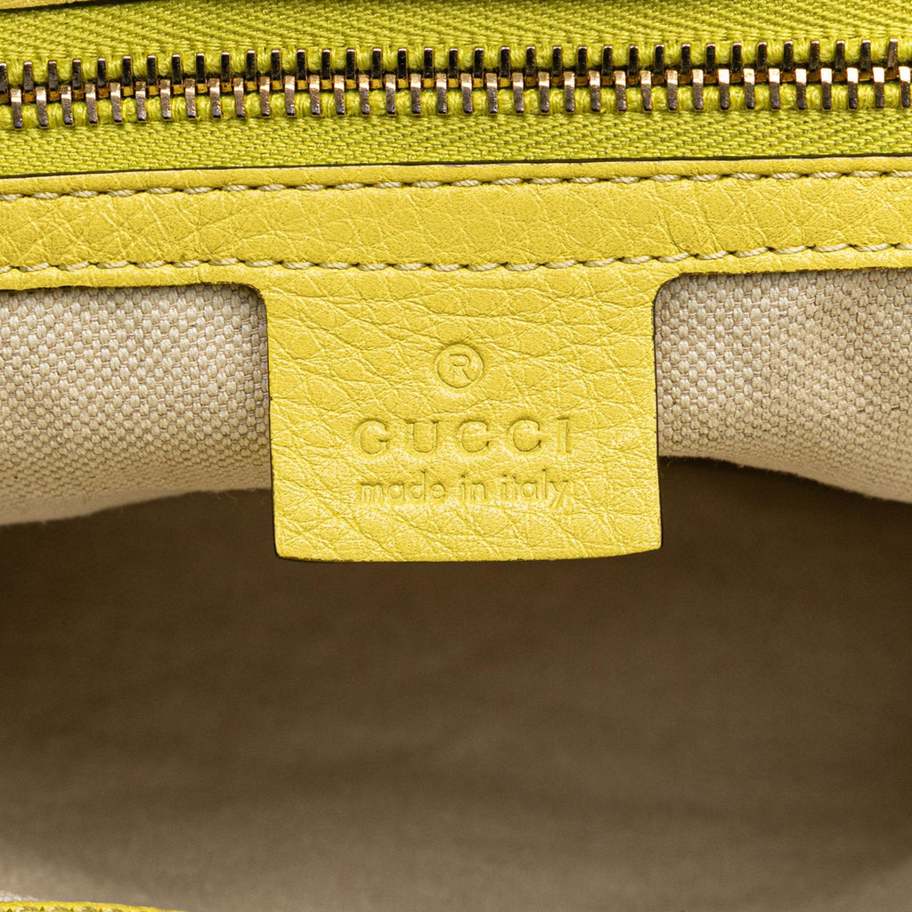 Gucci Large Calfskin Bamboo Shopper Satchel (SHG-ageQGN)