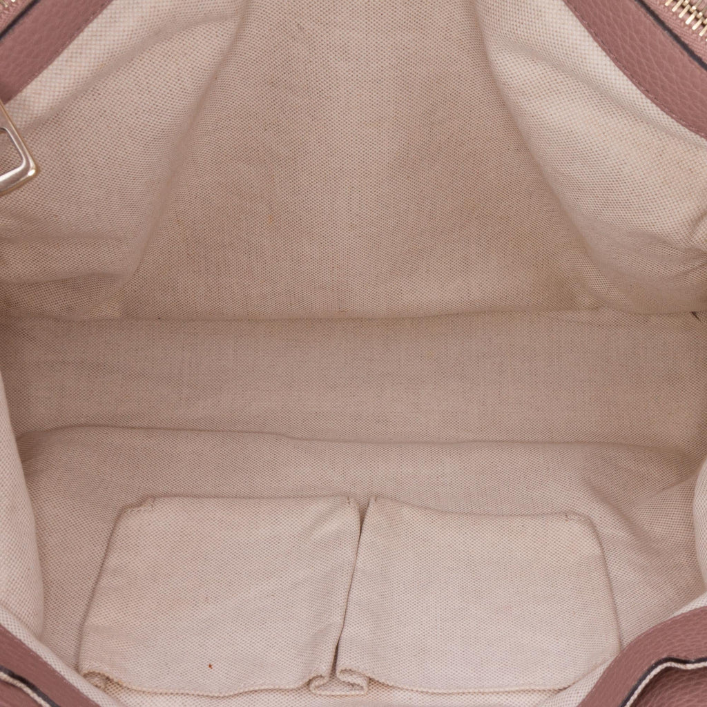 Gucci Large Calfskin Bamboo Shopper Satchel