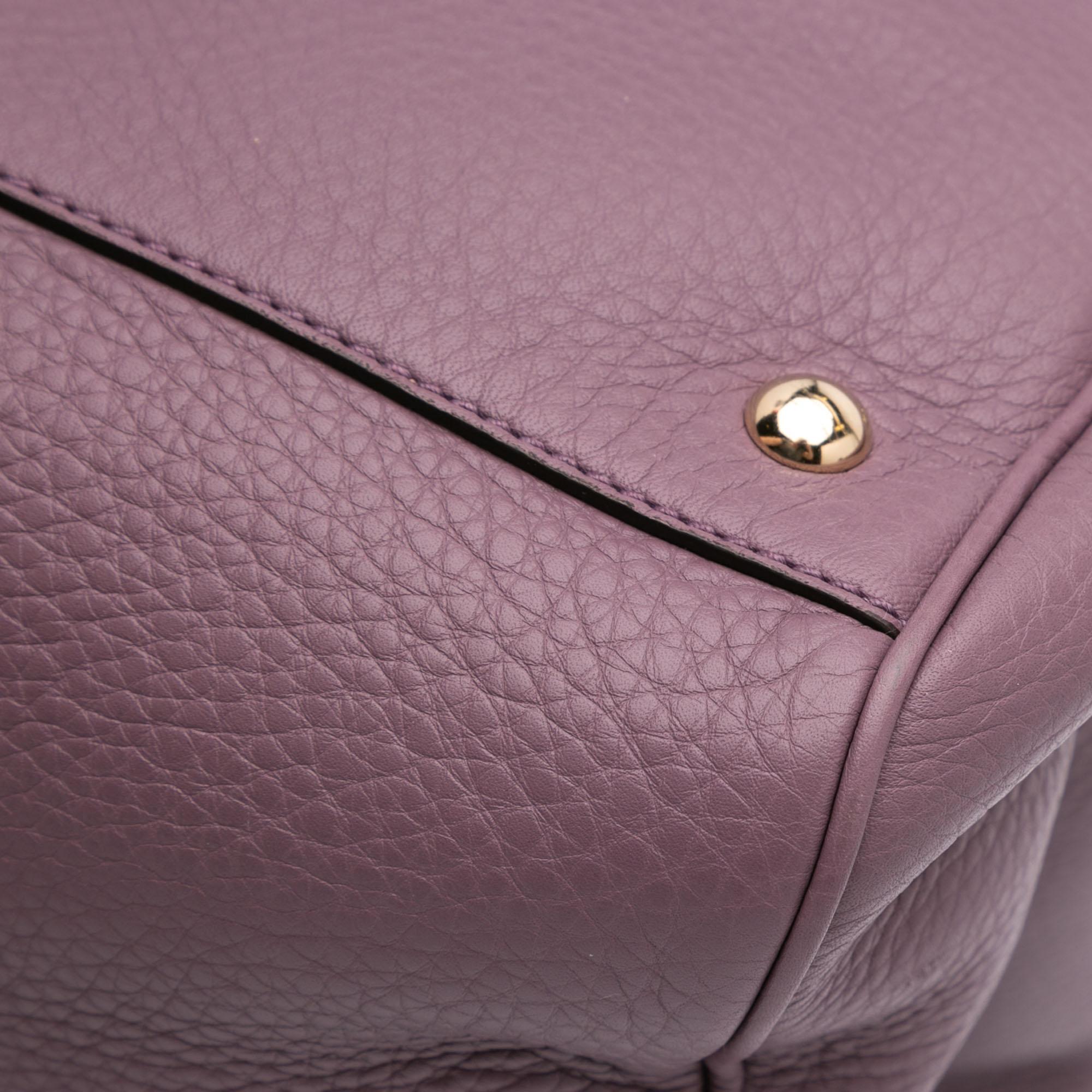 Gucci Large Calfskin Bamboo Shopper Satchel