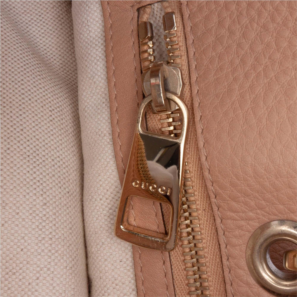 Gucci Large Calfskin Bamboo Shopper Satchel