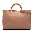 Gucci Large Calfskin Bamboo Shopper Satchel