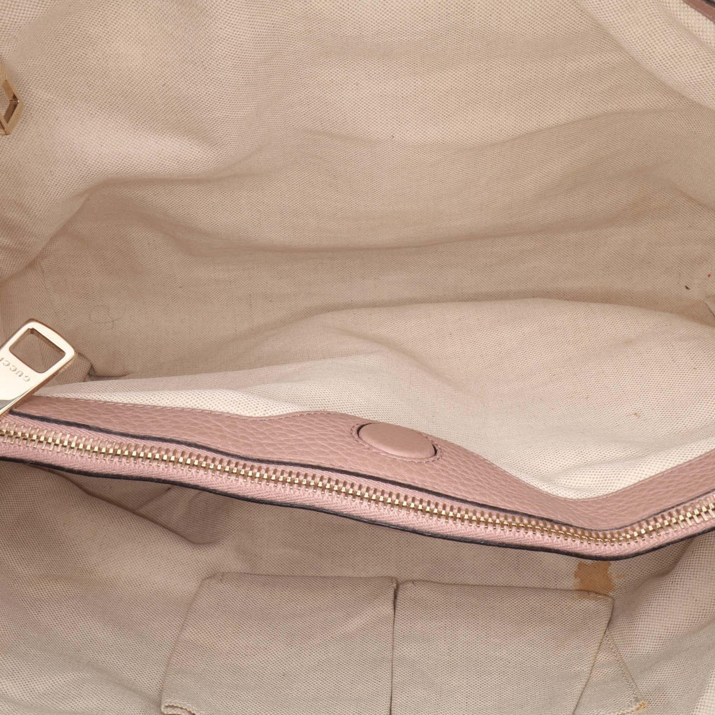 Gucci Large Calfskin Bamboo Shopper Satchel