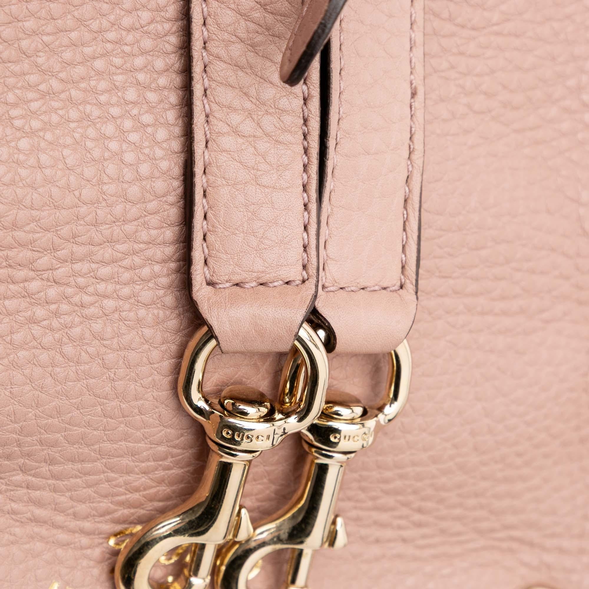 Gucci Large Calfskin Bamboo Shopper Satchel