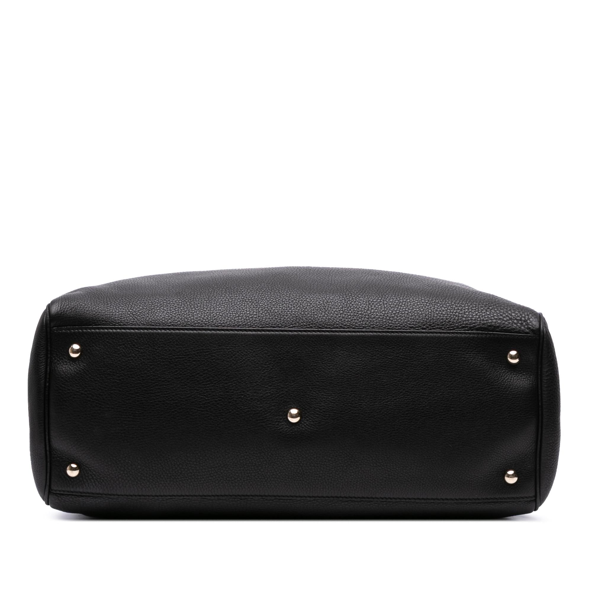 Gucci Large Calfskin Bamboo Shopper Satchel