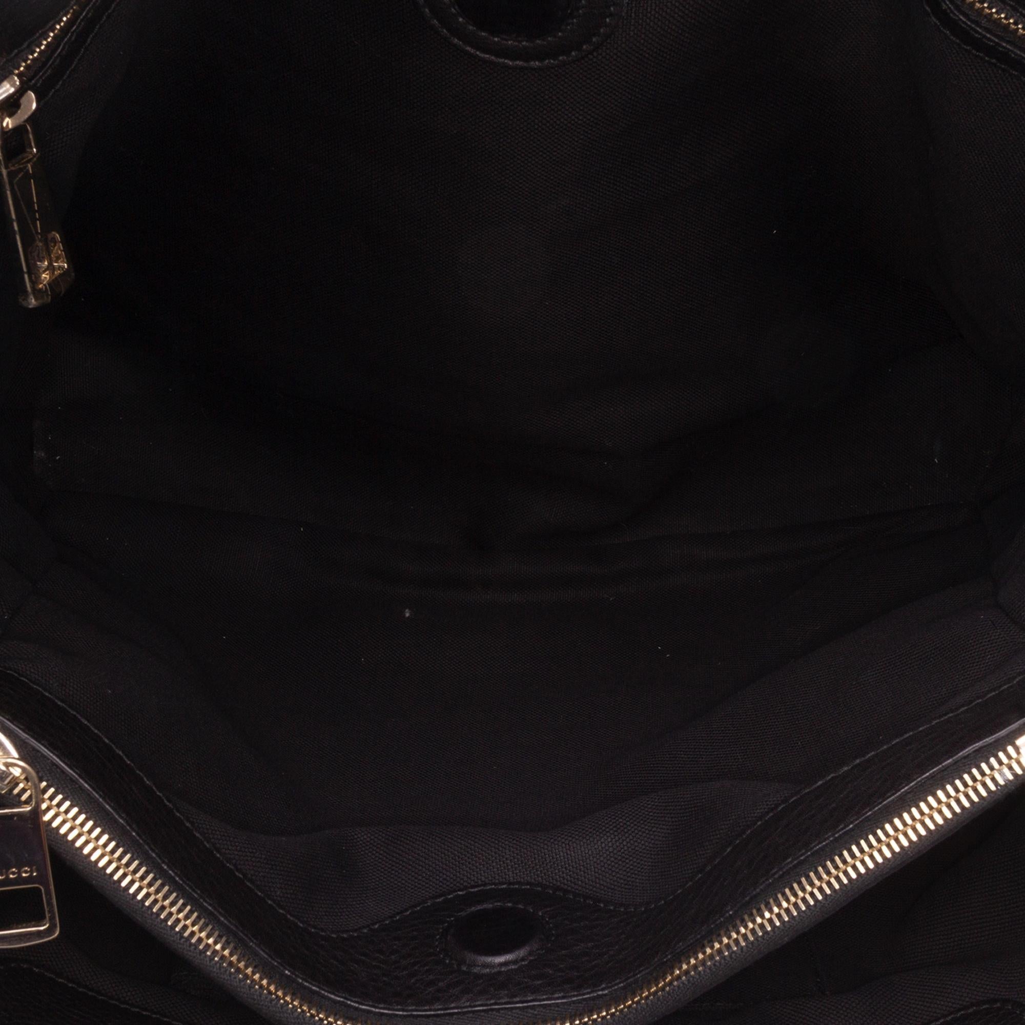 Gucci Large Calfskin Bamboo Shopper Satchel