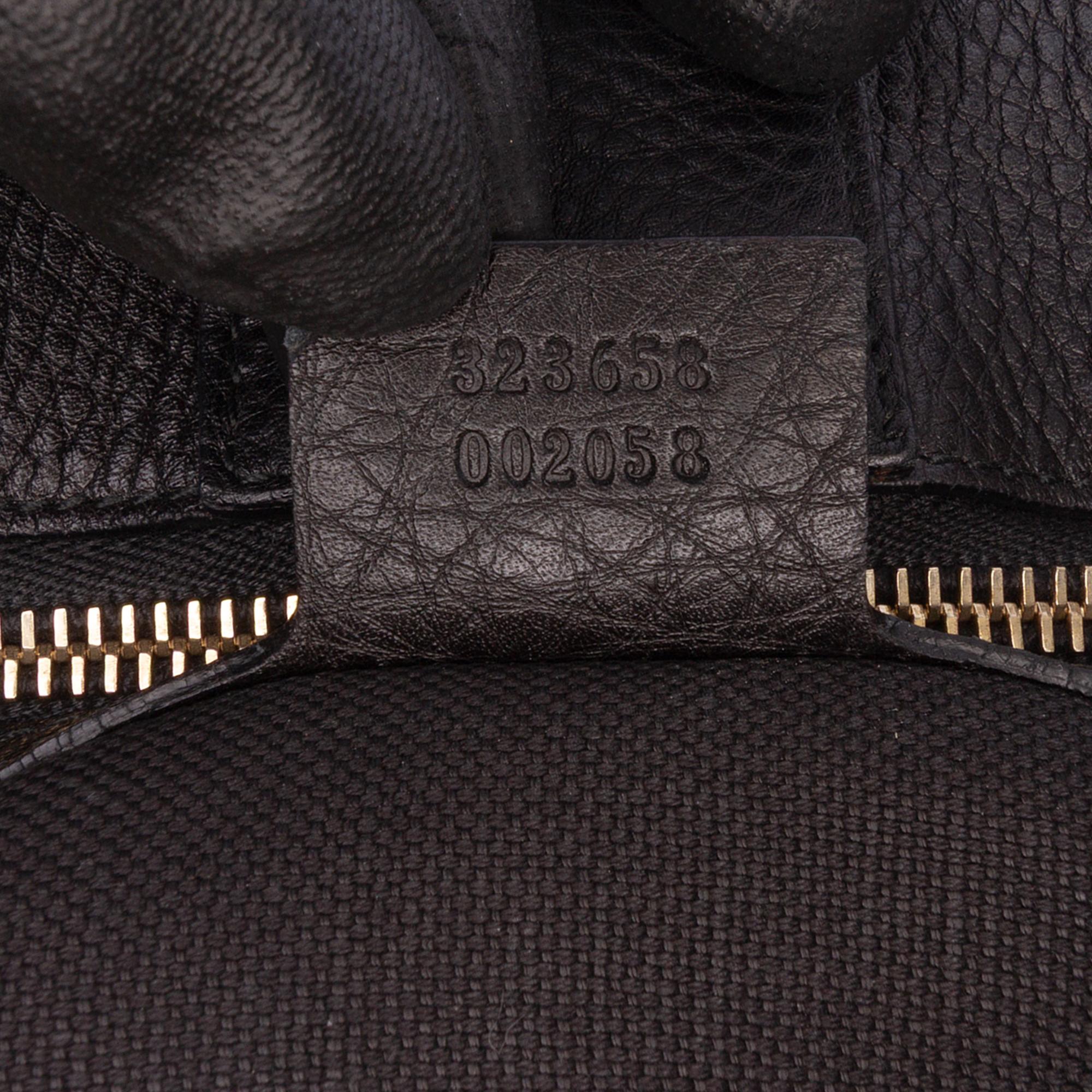 Gucci Large Calfskin Bamboo Shopper Satchel