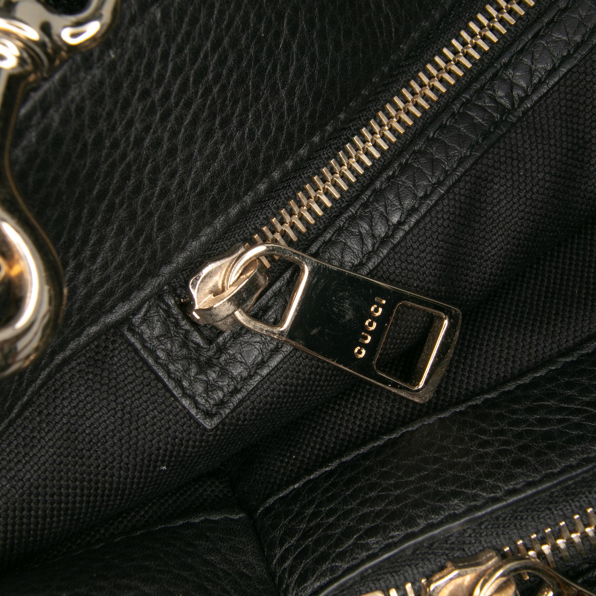 Gucci Large Calfskin Bamboo Shopper Satchel