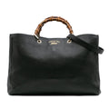 Gucci Large Calfskin Bamboo Shopper Satchel