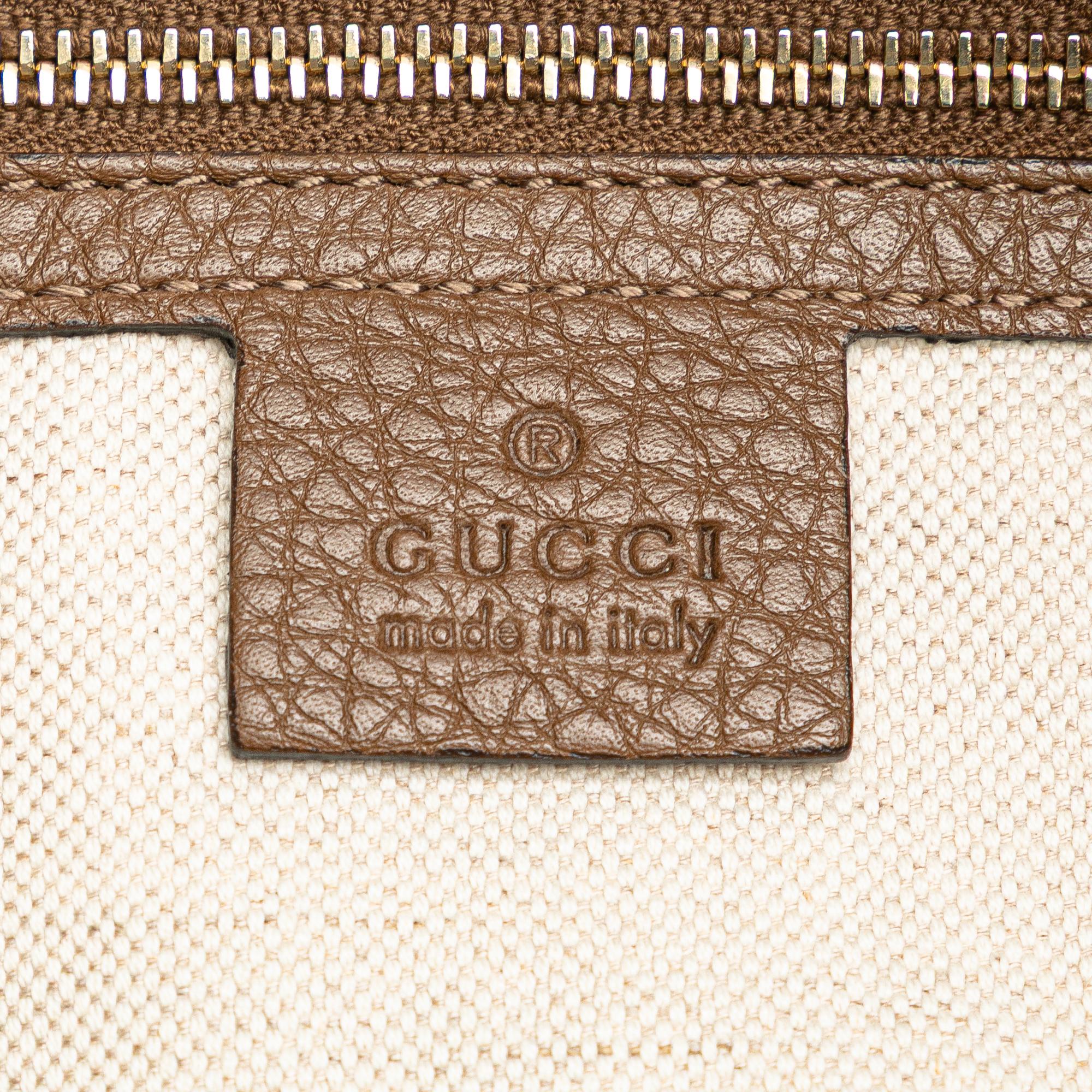 Gucci Large Calfskin Bamboo Shopper Satchel