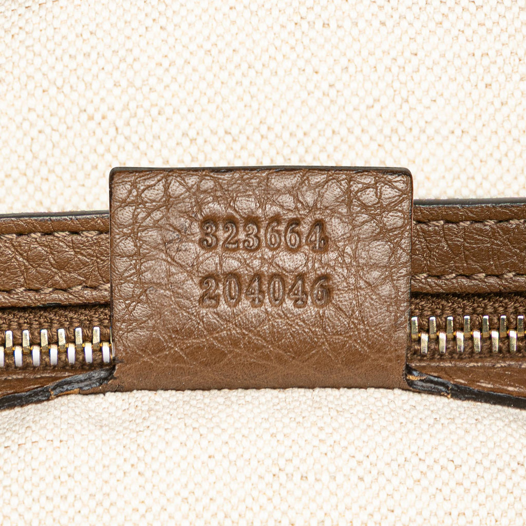 Gucci Large Calfskin Bamboo Shopper Satchel