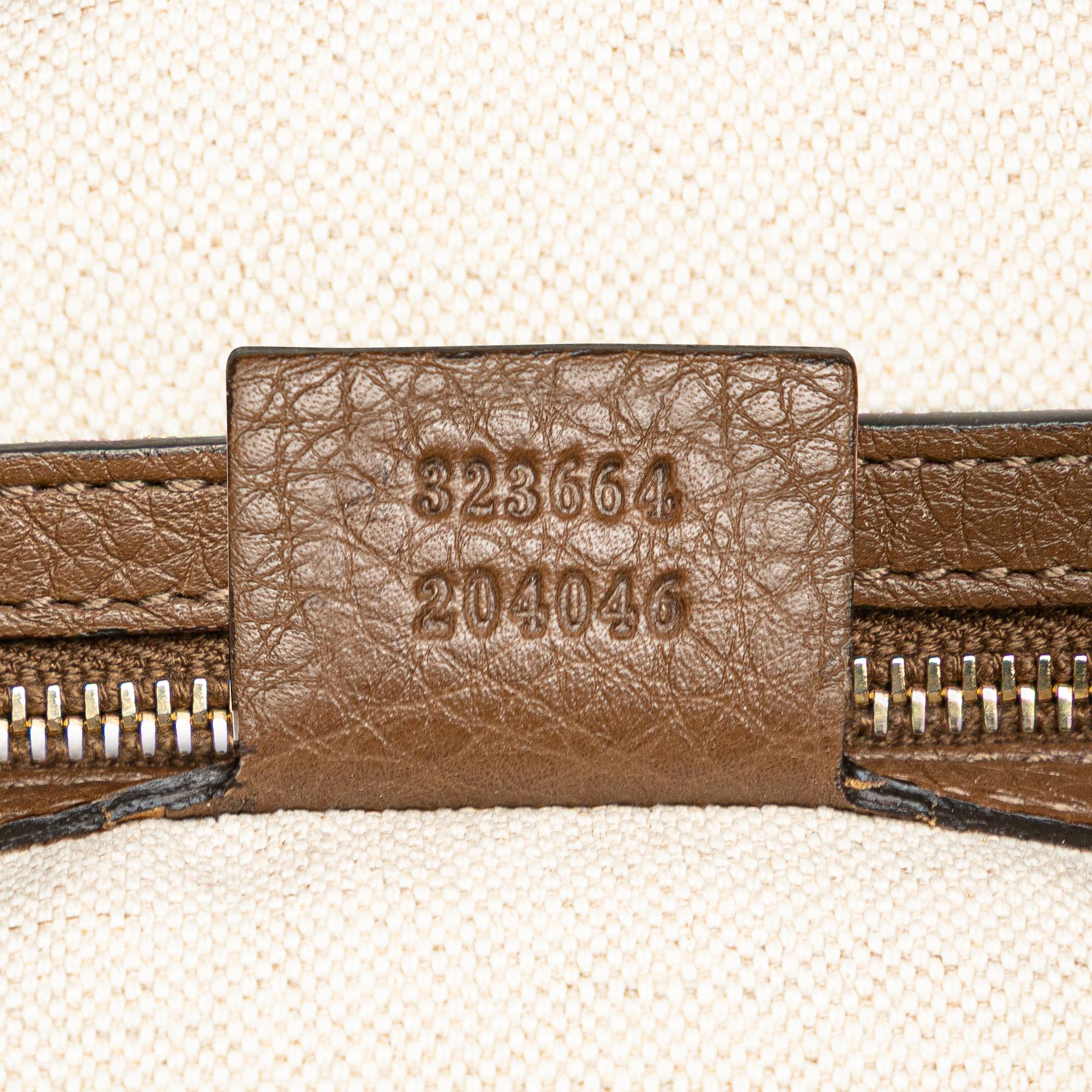 Gucci Large Calfskin Bamboo Shopper Satchel