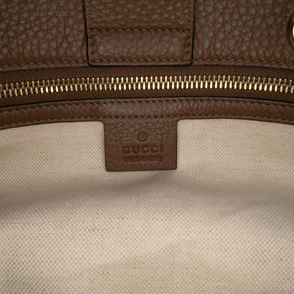 Gucci Large Calfskin Bamboo Shopper Satchel