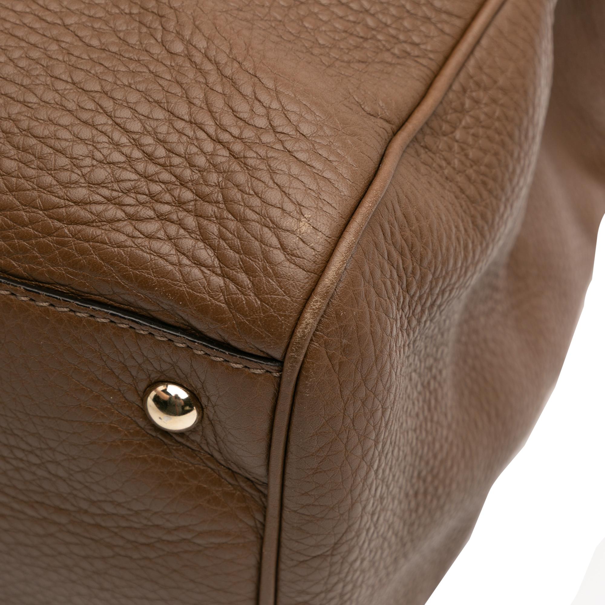 Gucci Large Calfskin Bamboo Shopper Satchel