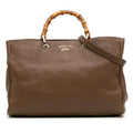 Gucci Large Calfskin Bamboo Shopper Satchel