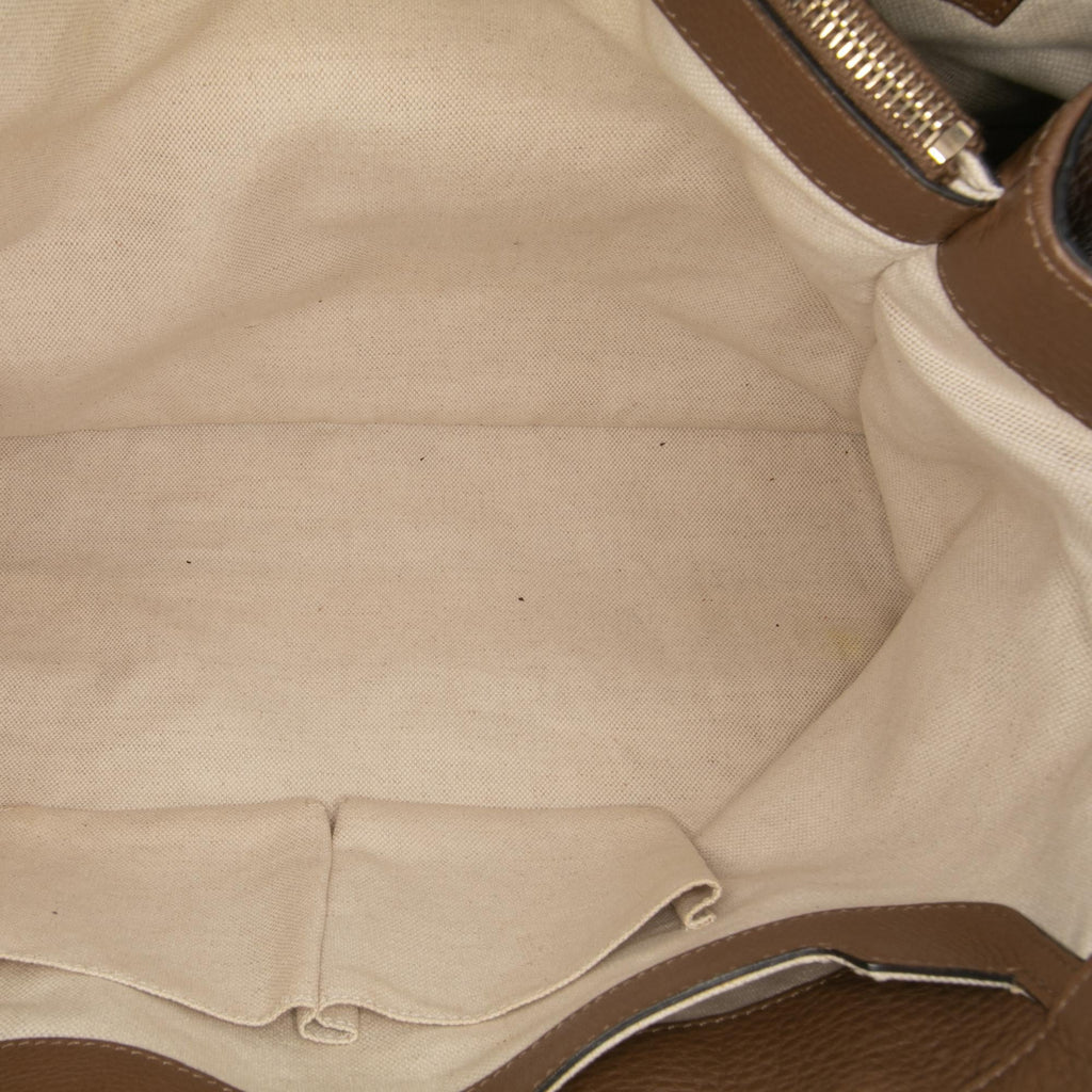 Gucci Large Calfskin Bamboo Shopper Satchel