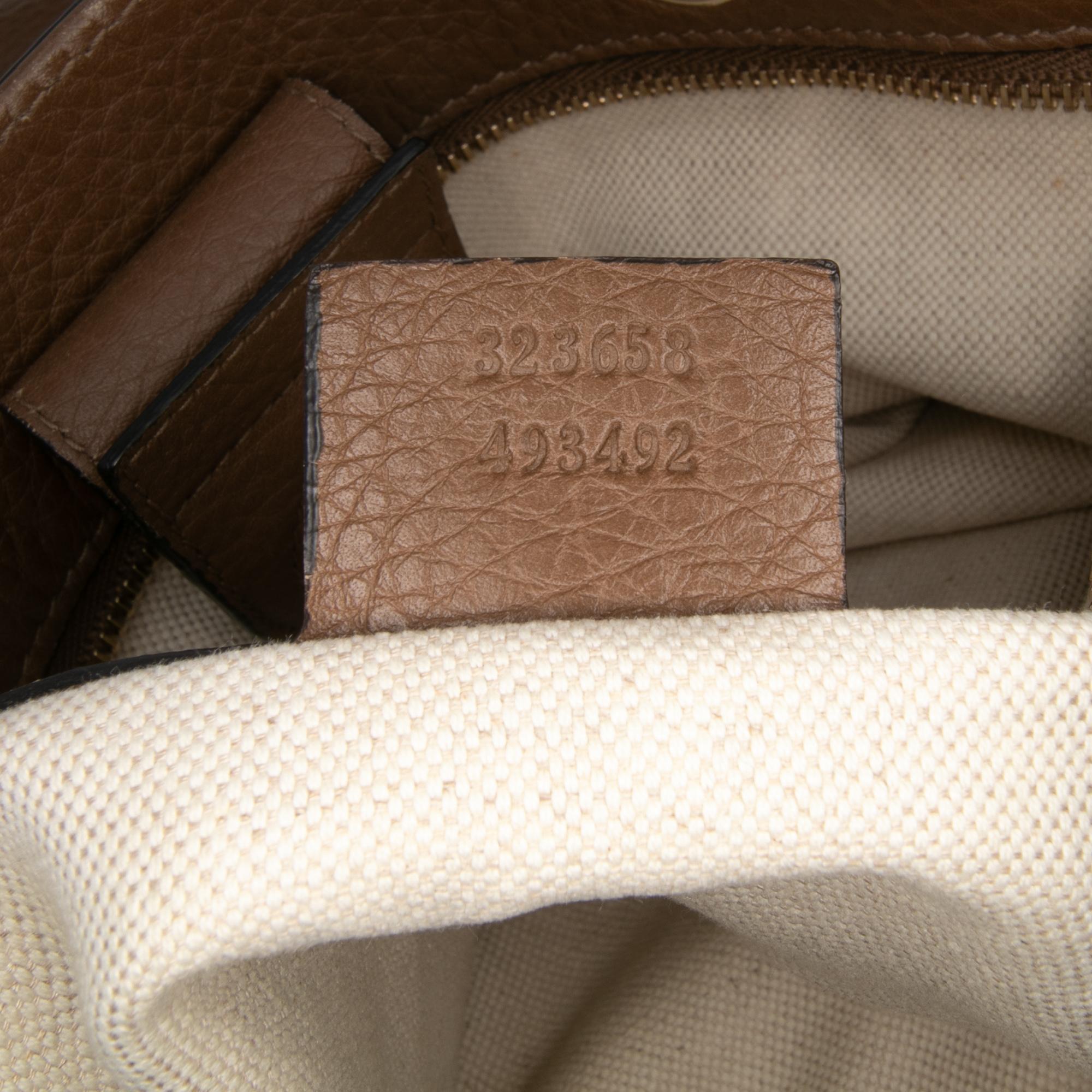Gucci Large Calfskin Bamboo Shopper Satchel