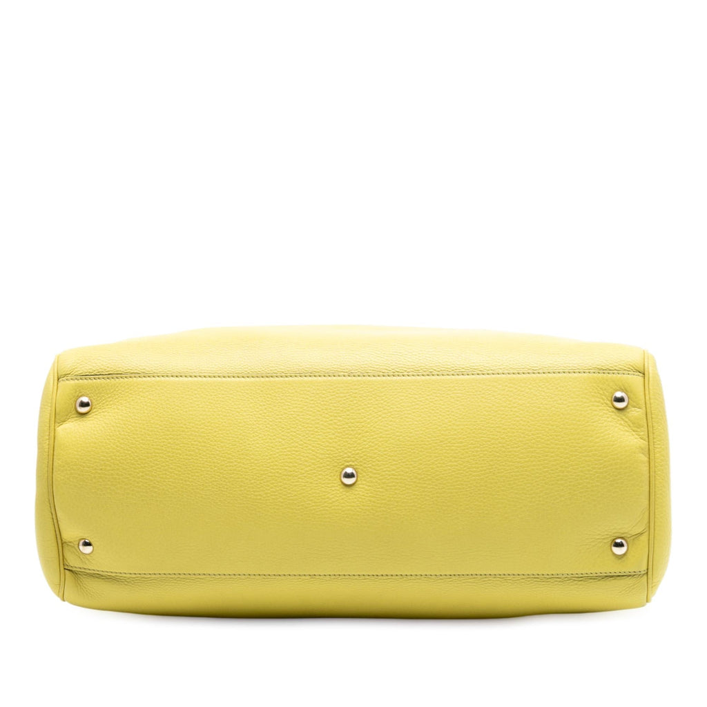 Gucci Large Calfskin Bamboo Shopper Satchel