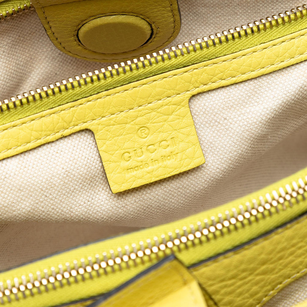 Gucci Large Calfskin Bamboo Shopper Satchel