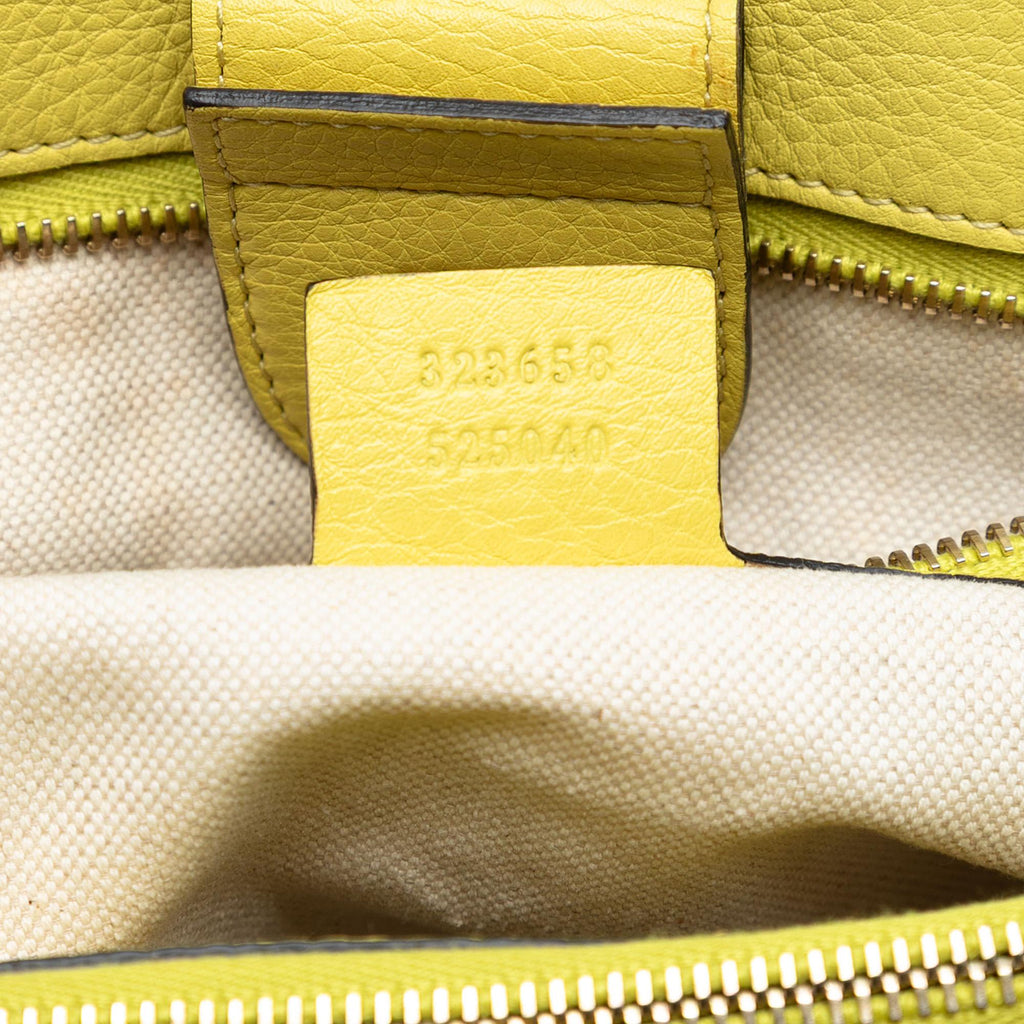 Gucci Large Calfskin Bamboo Shopper Satchel
